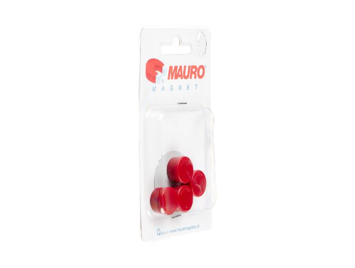 Haftmagnete Rot D16 4 Stück