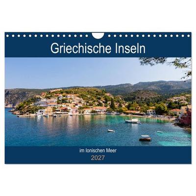 Griechische Inseln im Ionischen Meer (Wandkalender 2027 DIN A4 quer), CALVENDO Monatskalender