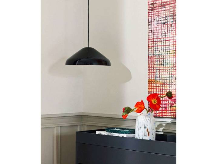 Pao Steel Pendelleuchte 350 Soft Black - HAY - Wohnzimmer - Metall