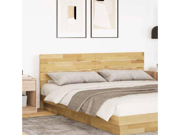Bon plan Tête de lit - Accessoire de Lit Double - Soutien du dos - 200 cm en bois massif de chêne 1465413