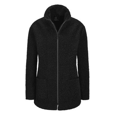 Blouson GOLDNER "Stilvolle Kurzjacke mit Stehkragen", Damen, Gr. 46, schwarz, Obermaterial: 100% Polyester PES., normales Bündchen, Jacken Blouson, mit 2 aufgesetzten Taschen