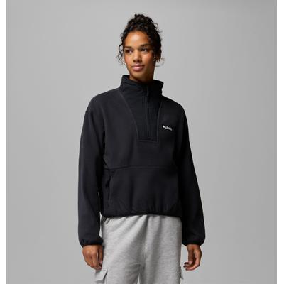 Fleecepullover COLUMBIA "Sequoia Grove II Half Zip Fleece", Damen, Gr. XL (46/48), schwarz, Fleece, Obermaterial: 100% Polyester, Sweatshirts Fleecepullover, mit Half-Zip, windabweisend, wasserabweisend, atmungsaktiv, aus Fleece
