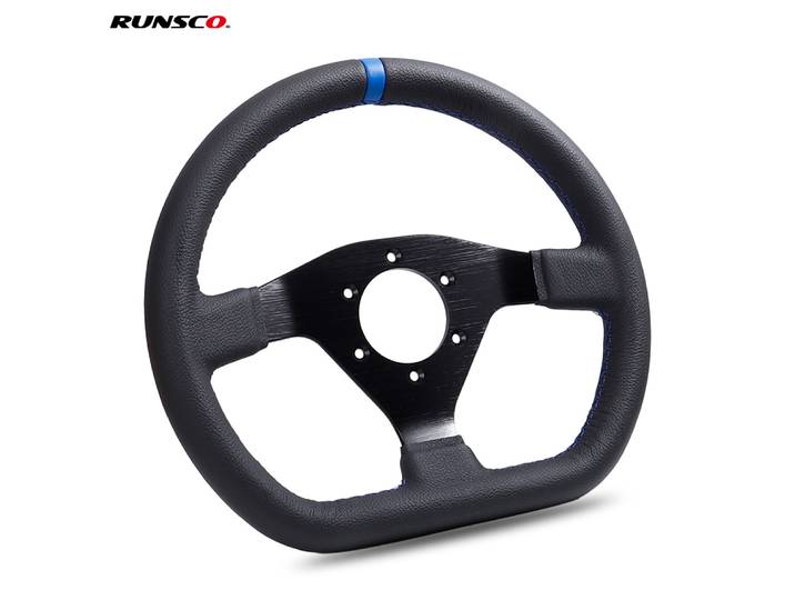 Volant plat en cuir pour voiture, 12 pouces, 300mm, dérive, jeu Pc, roues de Sport, contrôle universel PCD-6x70mm