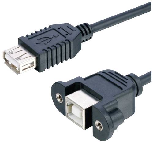 Lyndahl USB-Kabel USB 2.0 USB-B Buchse, USB-A Buchse 0.20m Schwarz LKPK007