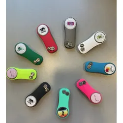 Pitchfix Hybrid 2.0 incl. 1 Ballmarker mit MOTIV  - Rot (PI0052-RE)