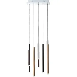 Brilliant  Cembalo  LED  Pendelleuchte  8flg  braun/Kaffee
