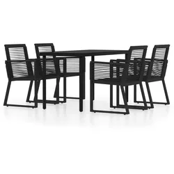 Helloshop26 - 5-teiliges schwarzes Garten-Essset 02_0013886