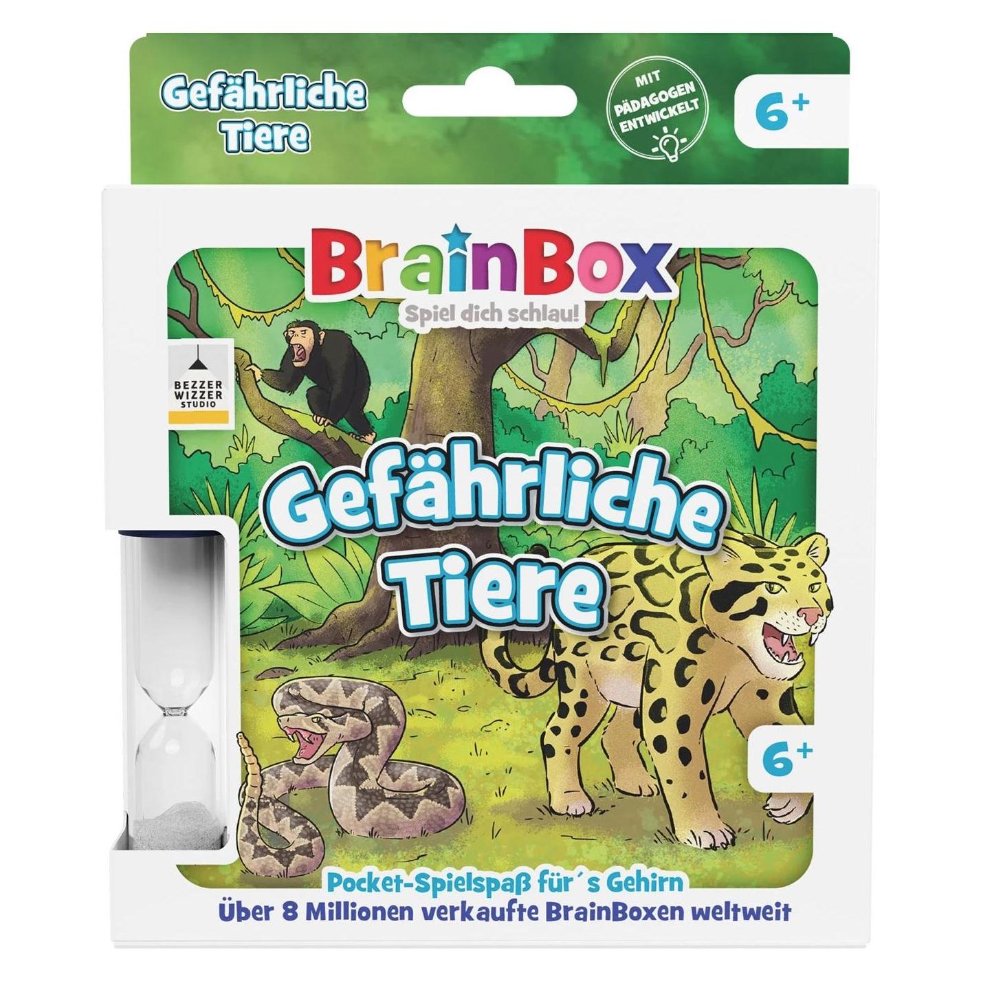 Brainbox Pocket - Gefährliche Tiere (d) (Deutsch, 1 - 2 Spieler) (2054902)