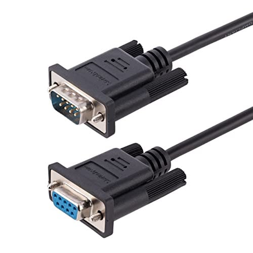 StarTech RS232 Seriële Nulmodemkabel, 3m, Zwart (9FMNM-3M-RS232-CABLE)