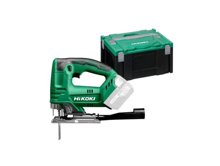 HiKOKI Akku-Stichsäge CJ18DA (18V Li-Ion, 26mm Hubhöhe, max 45° Schrägschnitte, 4-stufige Pendelhubfunktion, Werkzeuglose Sägeblattaufnahme, Regelelektronik, LED, im Transportkoffer,)