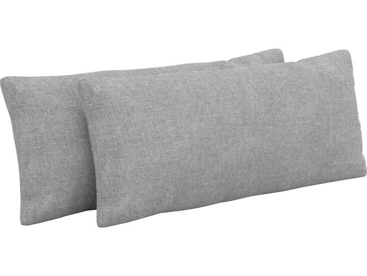 Auflagekissen SIT & MORE Emely , grau (hellgrau), B:65cm H:25cm T:10cm, 100% Polyester, Polsterauflagen, Auflagekissen