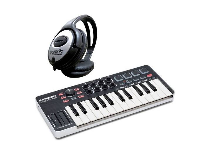 Samson Graphite M25 Controller mit Kopfhörer Digitales Aufnahmegerät