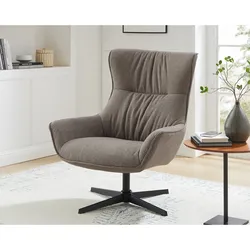 SalesFever »Candida« Drehsessel taupe 85x103x82 cm