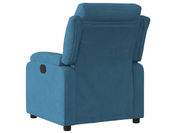 Bleu Fauteuil inclinable - SOLOMON - Chaise TV - 1 PLACE - bleu velours FF4714