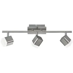 Reality Leuchten LED-Strahler Roubaix Alu, Eisen, Stahl & Metall Silber Nickel matt