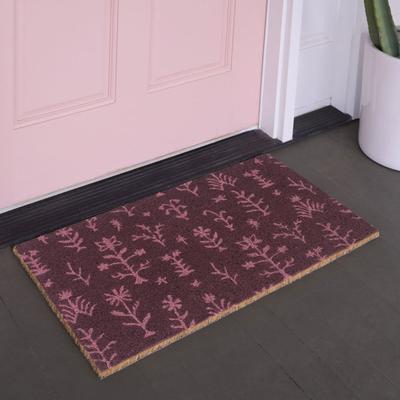 "Balta Rugs Block Print Floral Classic 18"" x 30"" Doormat - 18"" x 30"""