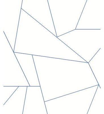 York Wallcoverings White and Blue Factured Prism Peel and Stick Wallpaper