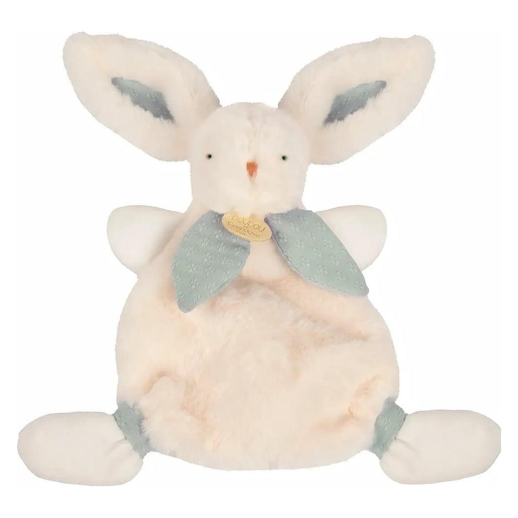 Doudou et Compagnie Bonbon Hase Schmusetuch, blaugrau 25cm (25 x 23 cm) (DC4668)