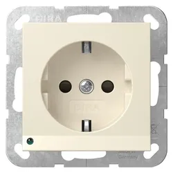 Gira, Steckdose, 417001 SCHUKO LED-Leuchte + SH Syst