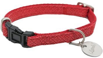 LOVEDI Lovedì Collare per Cani Majesty in Similpelle Rosso S