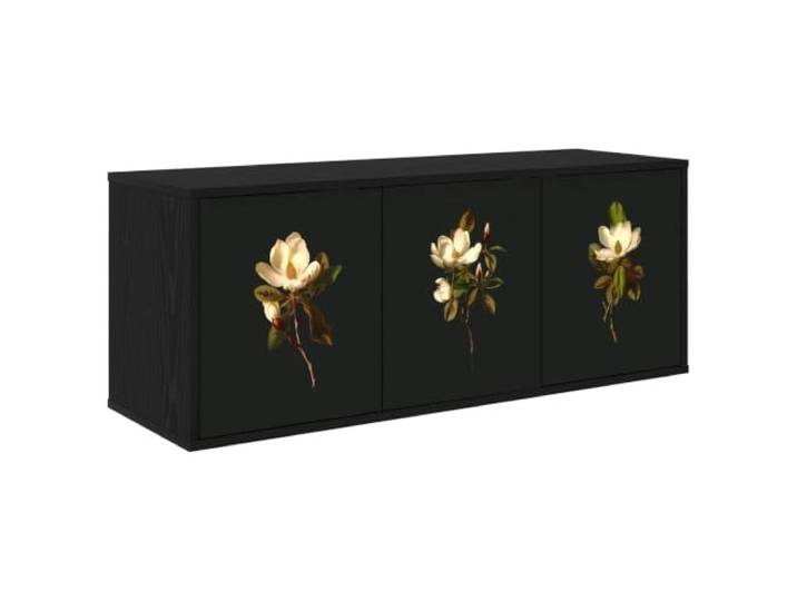 GKMBCVDFR Wandmontierter TV-Schrank Bremen 102 x 33 x 40 cm Holzwerkstoff Schwebendes Design, viel Stauraum, dekoratives Muster, pflegeleichte Oberfläche, Wandmontage spart Platz