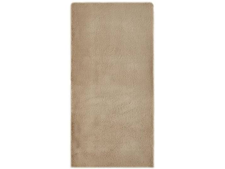 -LUXOR- living Teppich Coste, Schlafzimmerteppich, 60 x 120 cm Taupe Kunstfell, Kaninchenfell-Haptik, besonders weicher Hochflor