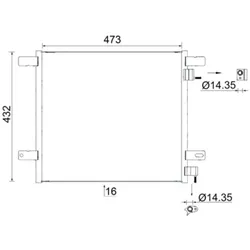 Kondensator Klimaanlage MAHLE AC 950 000S