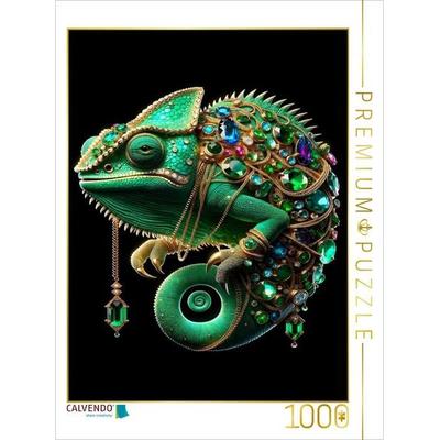 CALVENDO Puzzle Magie des Chamäleon | 1000 Teile Lege-Größe 64x48cm Foto-Puzzle für glückliche Stunden