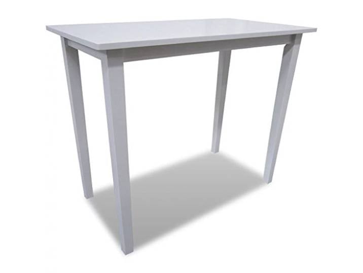 Festnight Weiss MDF Stehtisch Bartisch 110 x 60 x 90,8 cm Esstisch Bartresen Tresentisch Bistrotisch Küchentisch