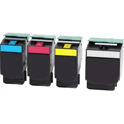 4 Kompatible Toner ersetzt Lexmark 80C20 802 Multipack KCMY