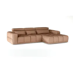 Ecksofa Panama Stoff Mink