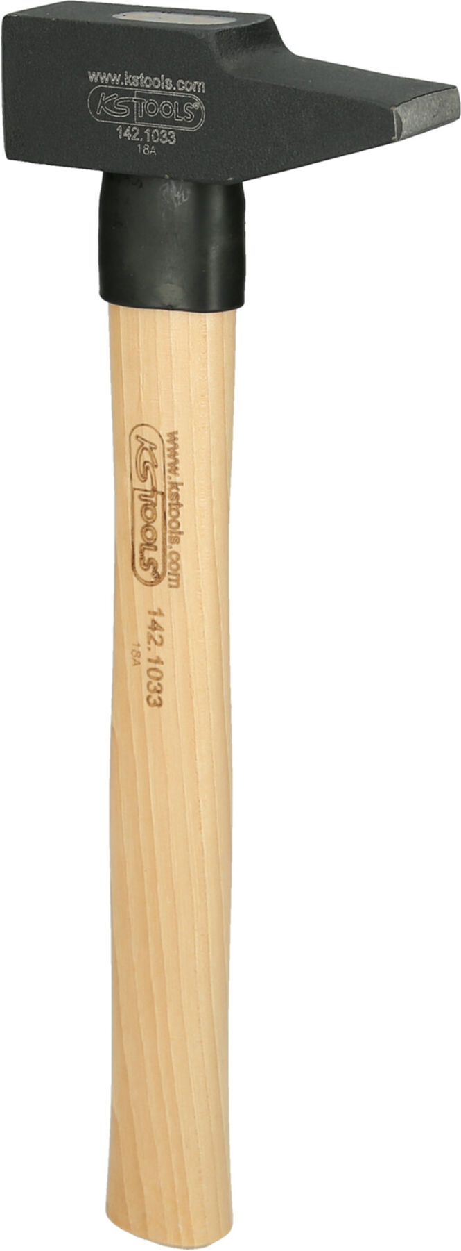 KS Tools Schlosserhammer, Esche-Stiel, französische Form, 500g (142.1033)