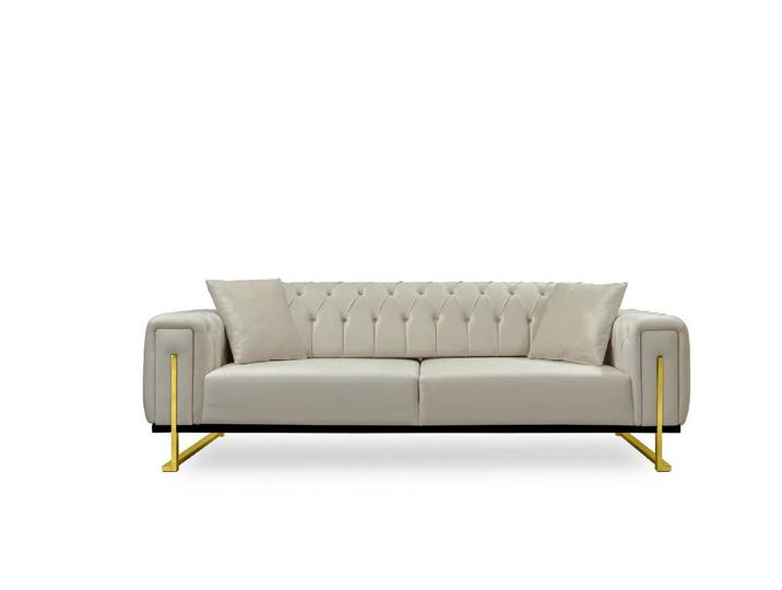 Palms-Store Sofa Valenci 6 Stoff-farben & 3 Kufen Farben, frei kombinierbar, mit Bettfunktion