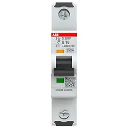 ABB Sicherungsautomat 25kA, 16A, 1P S301P-B16