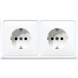 Jung KK-SCHUKO-Steckdose 2-fach CD 522 BF WW
