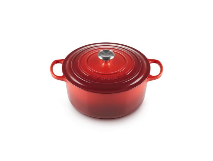 Le Creuset Signature Rôtissoire ronde 24 cm Rouge cerise