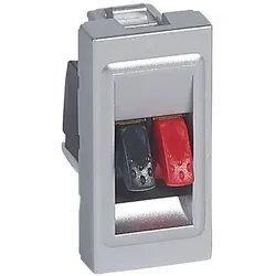 Legrand 079250 Hi-Fi-Anschlusseinheit 1-fach bis 4qmm Mosaic Aluminium