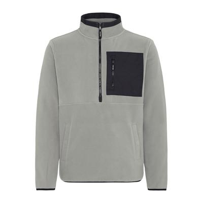 Outdoorjacke BLEND "Troyer BHFloren", Herren, Gr. 3XL, grau (ultimate gray), Obermaterial: 100% Polyester PES., Pullover Outdoorjacke