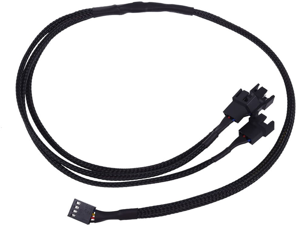 Phobya Y-Kabel 4Pin PWM auf 3x 4Pin PWM - Schwarz 60cm