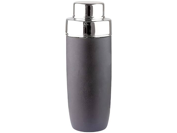 Cocktail Shaker FINK ANDOR , schwarz, H:23,5cm Ø:8,5cm, Edelstahl, Shaker, Cocktail Shaker, durch aufwändige Handarbeit gefertigt
