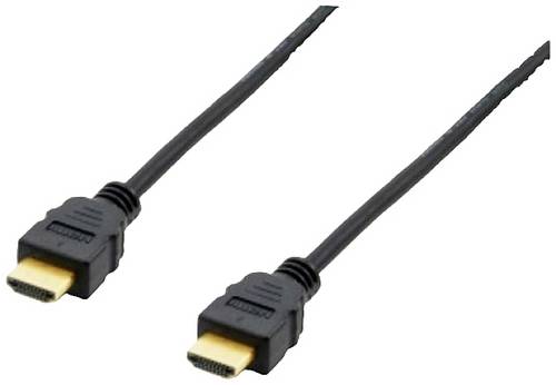 Equip HDMI Anschlusskabel HDMI-A Stecker 5.00m Schwarz 119371 vergoldete Steckkontakte HDMI-Kabel