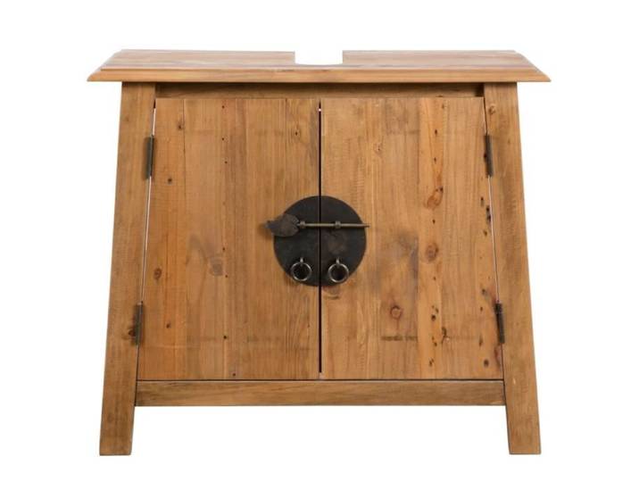 VAG Meuble-lavabo de salle de bains - style rétro - pin massif recyclé