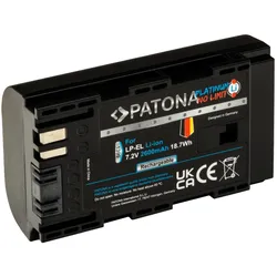 Patona Platinum Canon LP-EL (Kamera Akku), Kamera Stromversorgung, Schwarz