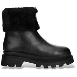 Blauer für Damen. F6KIMMEL10 Kimmel 10 Lederstiefeletten schwarz (38), Wohnung, Reißverschluss, Lässig