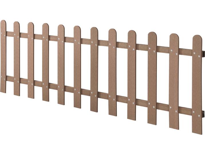 [neu.holz] Clôture de jardin WPC Clôture à lattes Clôture en bois Clôture de jardin Clôture de frise Protection visuelle Marron