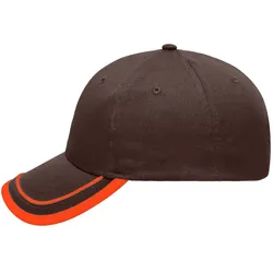 Basecap Piping "MB6501" 6-Panel - brown/orange