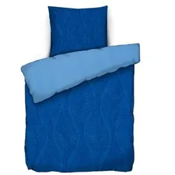 SOFT WAVE Wendebettwäsche Blätterranke Mikrofaser Struktur Einzelbett, 2tlg.