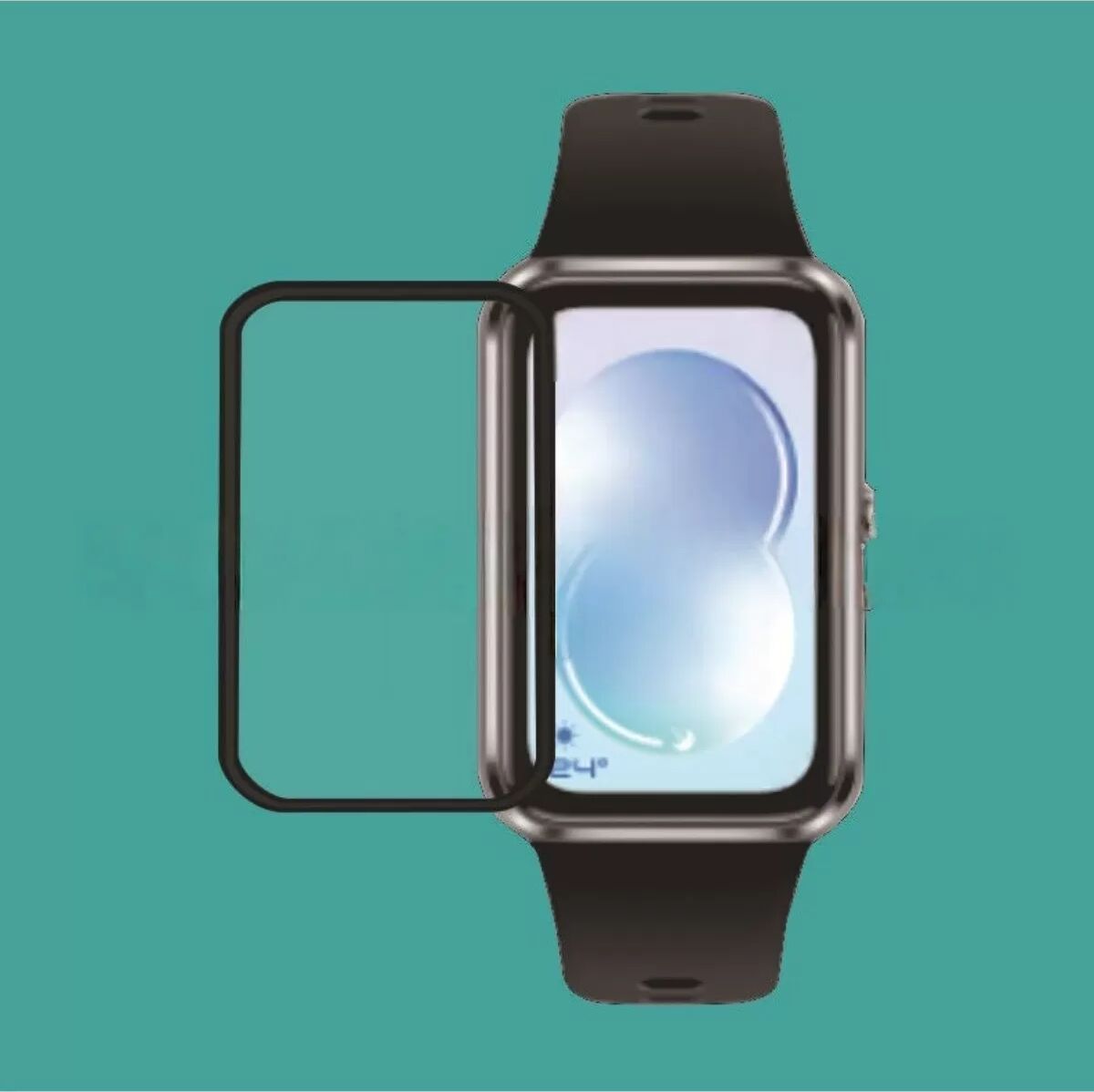 INF Bildschirmschutzfolie kompatibel mit Huawei Band 11 und kompatibel mit Huawei Band 11 Pro — PMMA Vollklebefolie mit