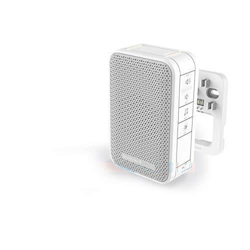 Honeywell Home DW313S Serie 3 Bedrade Deurbel met Ledlicht - Wit/Grijs