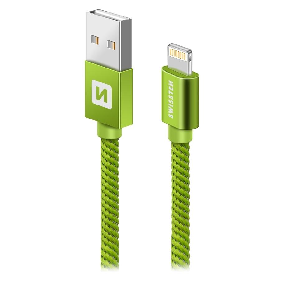 Swissten Datenkabel Textil USB / Lightning 1.2 M (1.20 m, USB 2.0) (71523207)
